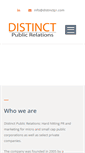 Mobile Screenshot of distinctpr.com
