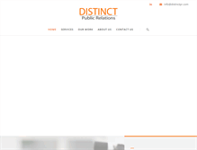 Tablet Screenshot of distinctpr.com